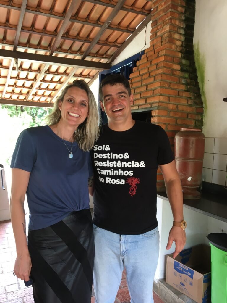 Milena Pedrosa na cozinha da Fazenda Paulista