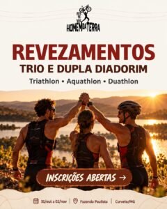Arte do Festival Homem da Terra 2026: Revezamentos