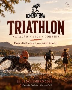 Arte do Festival Homem da Terra 2026: Triathlon